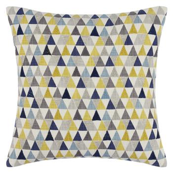 John Lewis Prism Cushion Blue