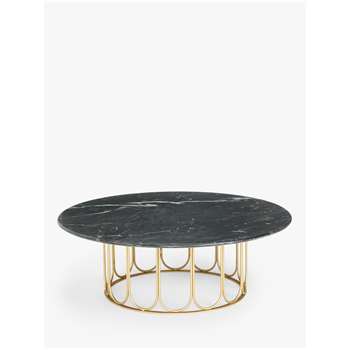 John Lewis + Swoon Emlin Coffee Table, Black (H38 x W100 x D100cm)