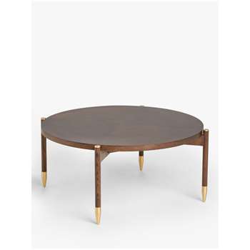 John Lewis + Swoon Miller Coffee Table, Brown (H34 x W79 x D79cm)