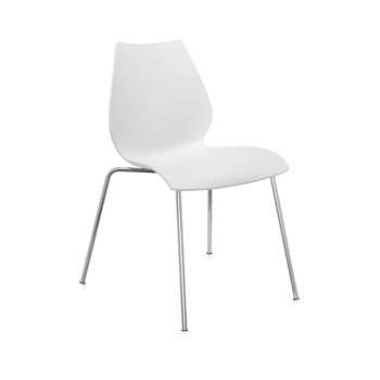Kartell - Maui Chair - Zinc White (77 x 55cm)