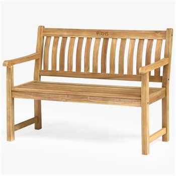 KETTLER RHS Chelsea 4ft Bench, FSC-Certified Eucalyptus Wood, Natural (H88 x W120 x D59cm)