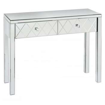 KNIGHTSBRIDGE  Mirrored Dressing Table with 4 legs (80 x 102cm)
