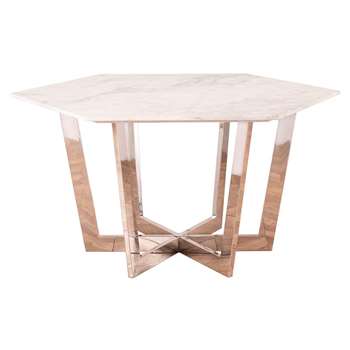 Kronos Dining Table Chrome (H75 x W150 x D150cm)
