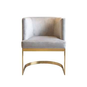 Lasco Dining Chair Dove Grey (H75 x W60 x D60cm)