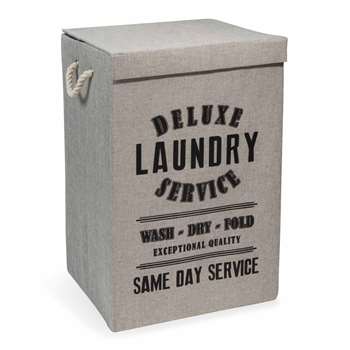 LAUNDRY DELUXE fabric laundry basket