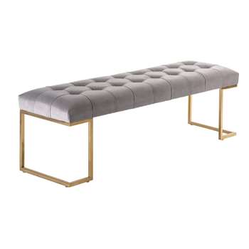 Lorenzo Bench - Dove Grey (H46 x W147 x D43cm)