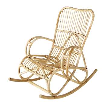 LOUISIANE Rattan rocking chair (97 x 75cm)