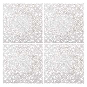 MADANG Bleached And Carved Friezes (60 x 60cm)