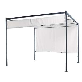 MALAGA Cotton gazebo in ecru (220 x 300cm)