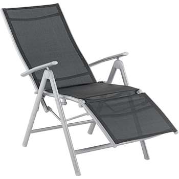 Malibu Recliner Chair - Black (114 x 59 x 134cm)