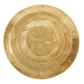MEKNES Gold Hammered Metal Wall Art (96 x 96cm)