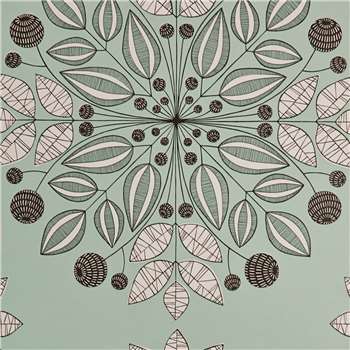 MissPrint Kaleidoscope Wallpaper, Mint, Misp1094