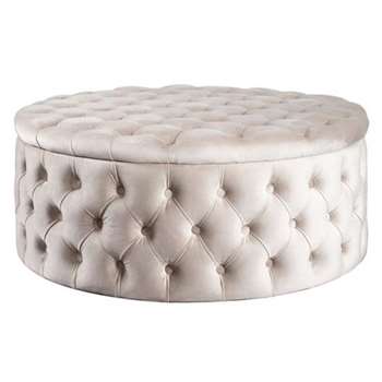 Mylia Storage Ottoman - Taupe (H41 x W100 x D100cm)