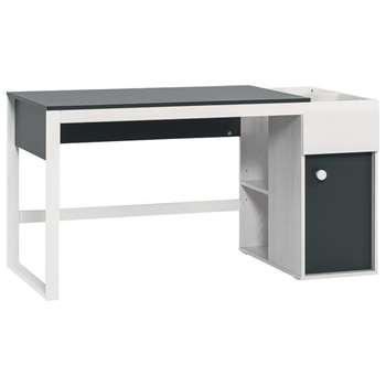 Nest Computer Desk in Larch Effect & Graphite (Width 140cm)