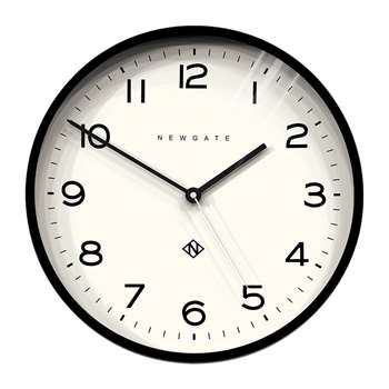 Newgate Clocks - Number Three Echo Wall Clock - Black (H37 x W37 x D4.5cm)