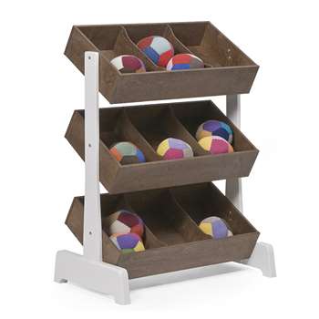 Oeuf Kids Toy Store in White & Walnut (H97.8 x W78.8 x D48cm)