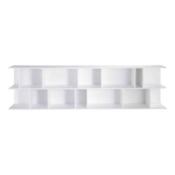 OSAKA Wooden bookcase column in white (192 x 52cm)