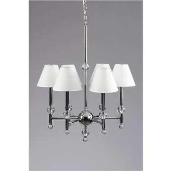 Paloma Six Light Crystal Pendant (H150 x W61 x D61cm)