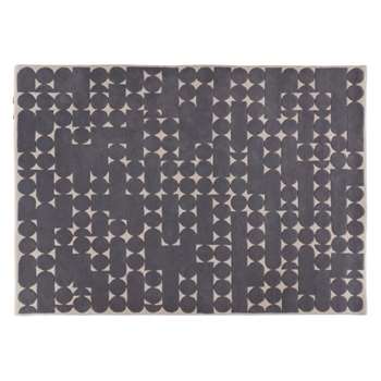 Habitat Penrose Patterned Wool Rug - Grey (H170 x W240cm)