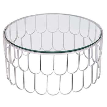 Pino Silver Coffee Table (H37 x W80 x D80cm)