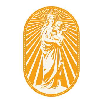 PODEVACHE - Woman and Baby Statue Rectangle Vinyl Floor Mat - Yellow (H150 x W99cm)