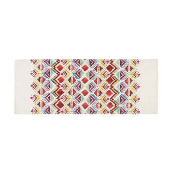 PONDICHERY multicoloured ethnic print rug (80 x 200cm)