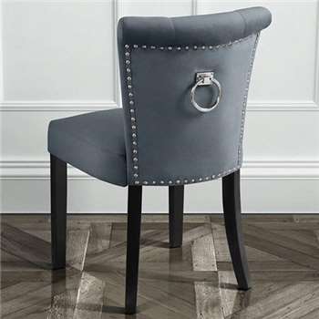 Positano Dining Chair with Back Ring - Smoke (H86 x W50 x D48cm)