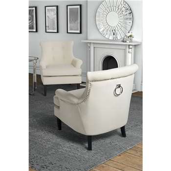Positano Lounge Armchair - Cream (80 x 90cm)
