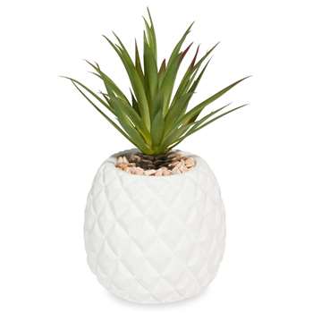 Potted Artificial Pineapple (H22 x W9.5 x D9cm)