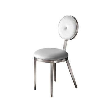 Ravello Dining Chair Silver - Silver (H90 x W42 x D55cm)