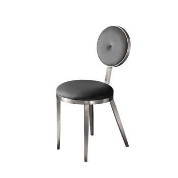 Ravello Dining Chair Silver - Smoke (H90 x W42 x D55cm)