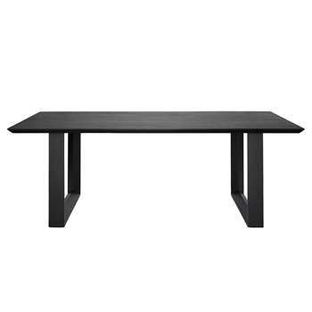 Rocco Black Dining Table (H75 x W220 x D110cm)