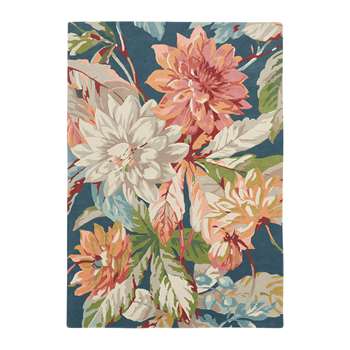 Sanderson - Dahlia & Rosehip Rug - Teal (H170 x W200cm)