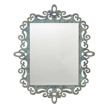 Teleri Mirror - Verdigris (H75 x W61 x D2cm)