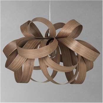 Tom Raffield Large Skipper Pendant Light, Walnut (H54 x W80 x D80cm)