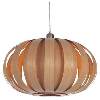 Tom Raffield Urchin Pendant Ceiling Light, Oak (H30.5 x W55 x D55cm)