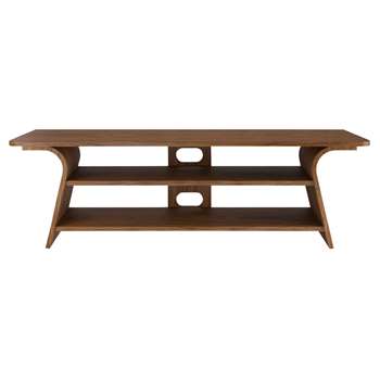 Tom Schneider Chloe 1500 TV Stand for TVs up to 65, Natural Walnut (H55 x W160 x D50cm)