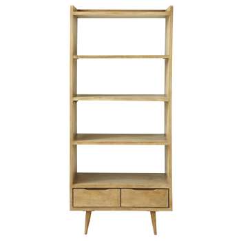 TROCADERO Mango wood vintage shelf unit W 80cm