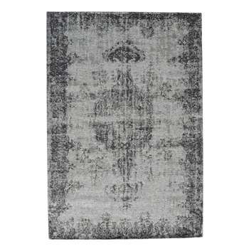 VILLANDRY low pile rug in ecru and grey (155 x 230cm)