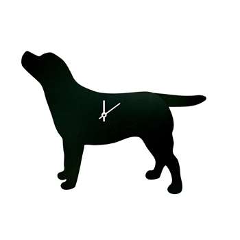 Wagging Tail Dog Clock in Labrador 34 x 46cm
