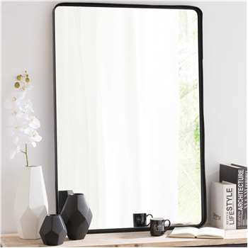 WESTON Black Metal Mirror (H110 x W75 x D4cm)