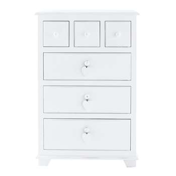 Wooden Cabinet in White (H96 x W65 x D40cm)
