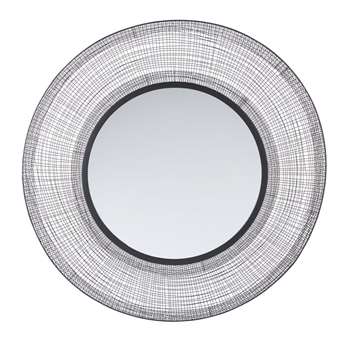 ZELIA - Round Woven Metal Mirror (Diameter 100cm)